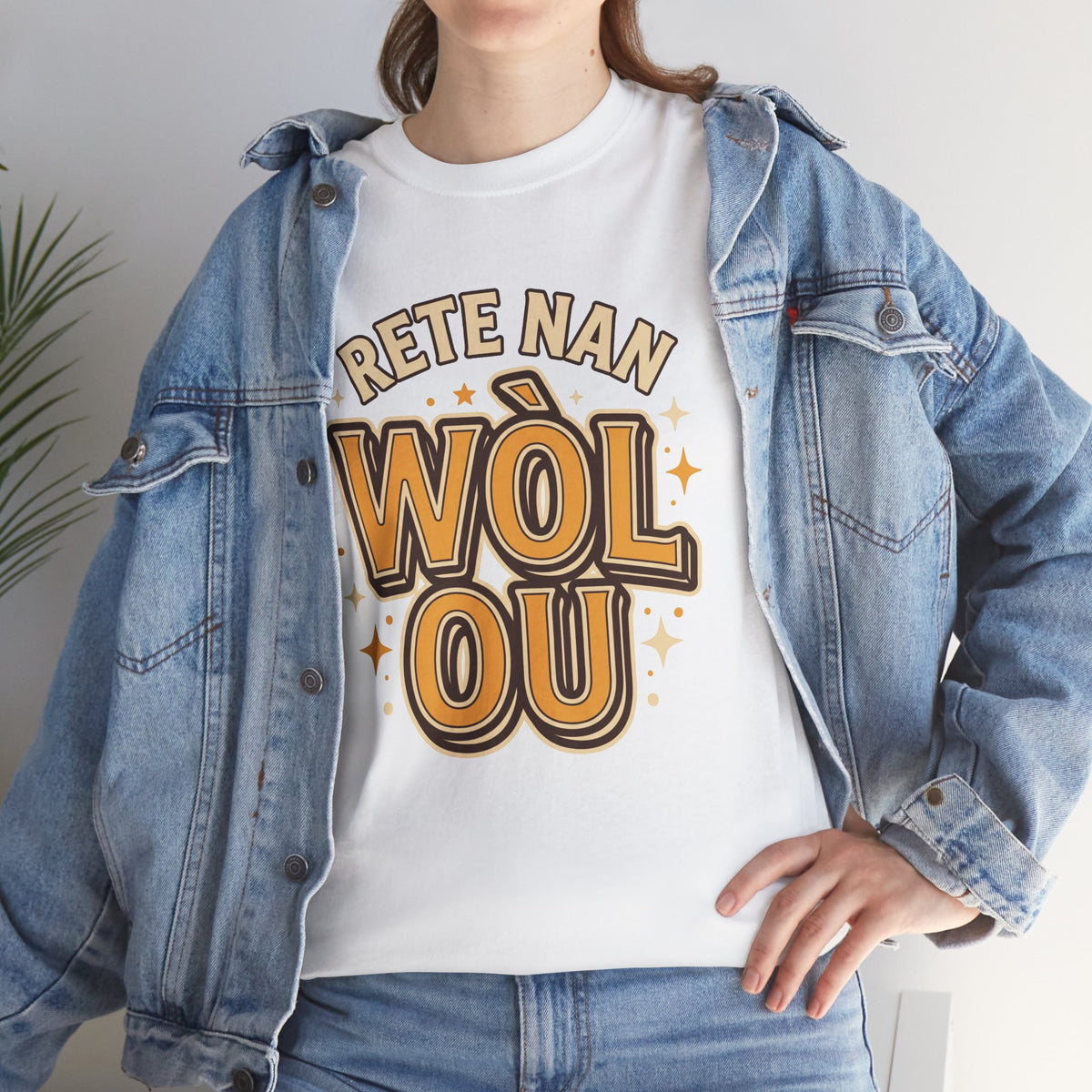 Rete Nan Wòl Ou – Haitian Creole Graphic T-Shirt | SONHCO