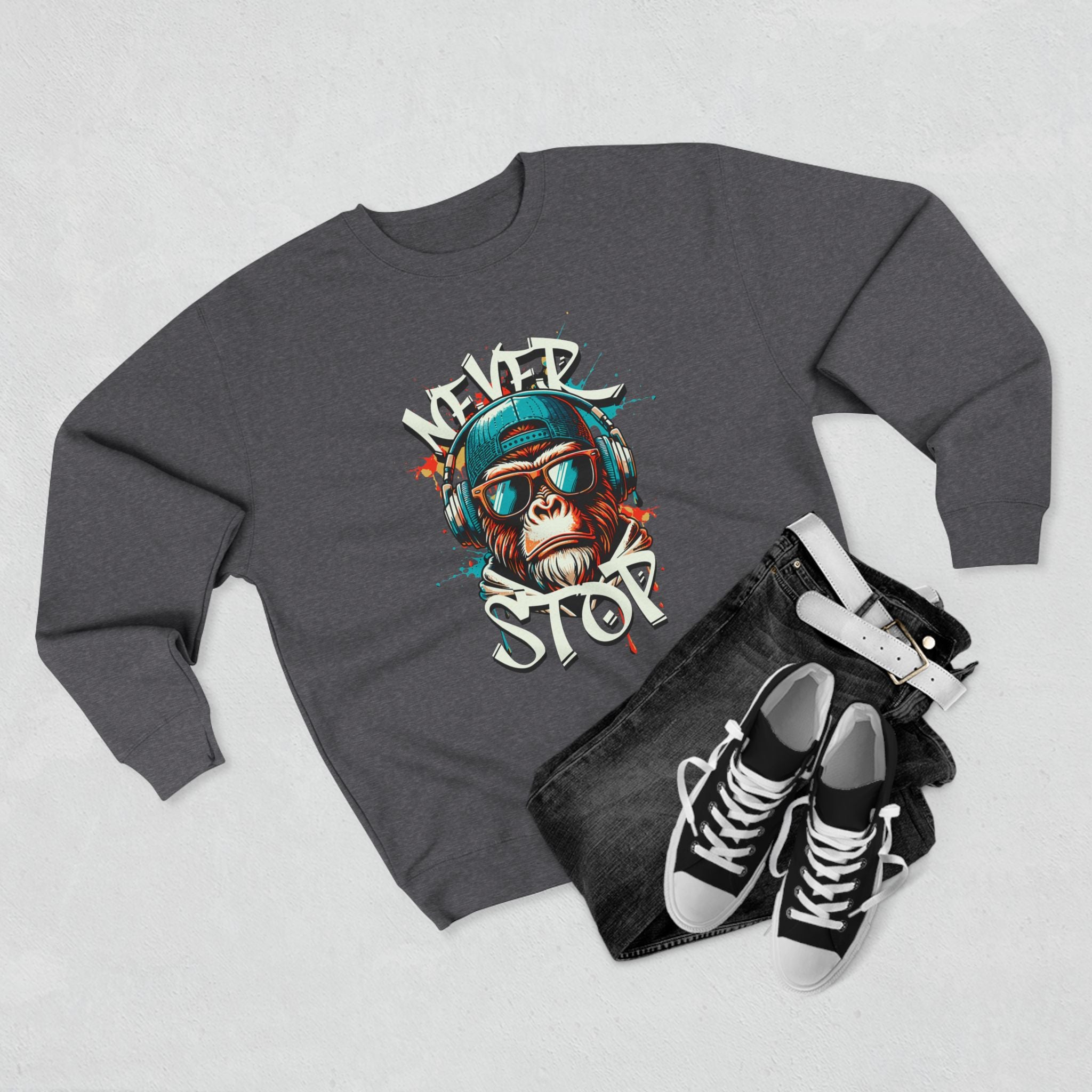Hip-Hop Themed Unisex Crewneck Sweatshirt | Casual Streetwear | Unique Gift for Music Lovers, Teens, and Trendsetters, Perfect for [...]