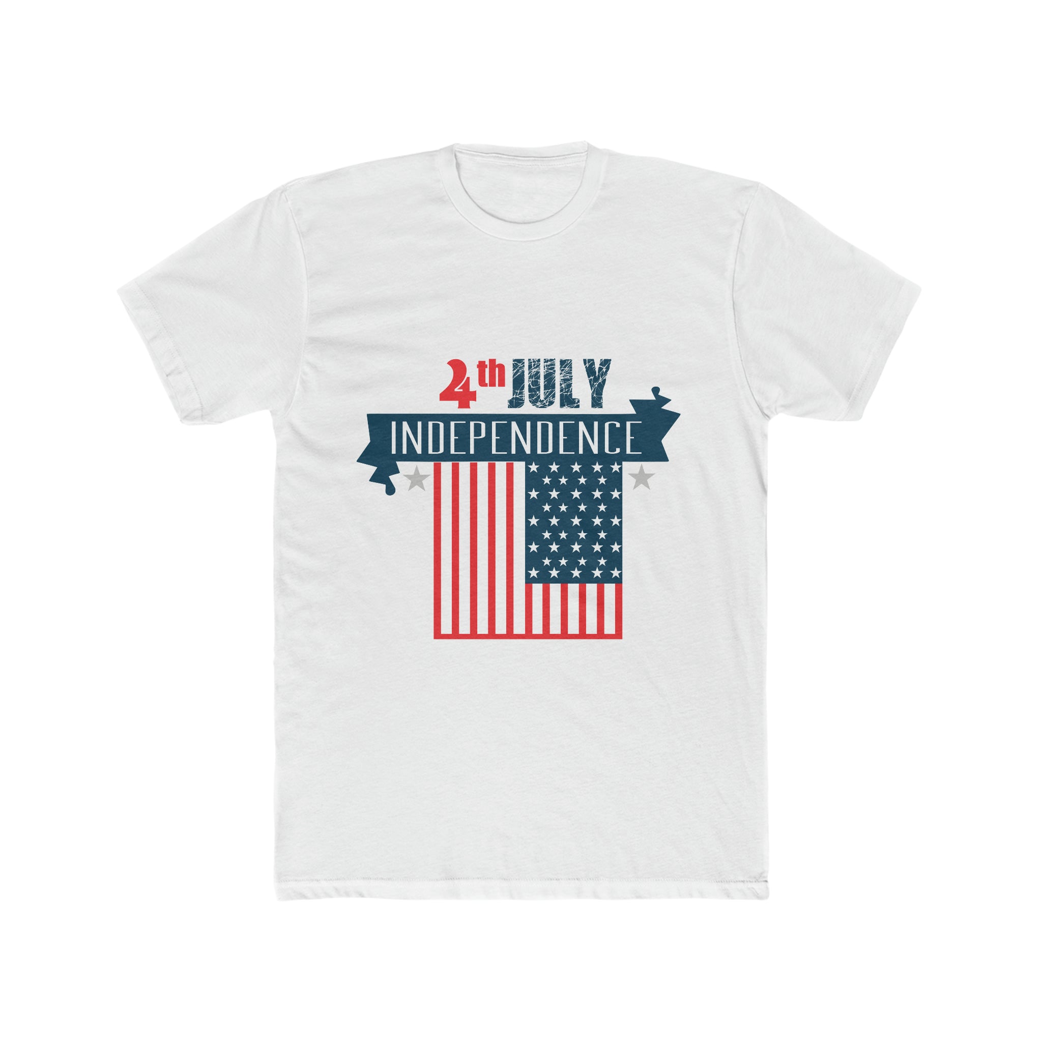 4th of July Independence day Men's Cotton Crew Tee
