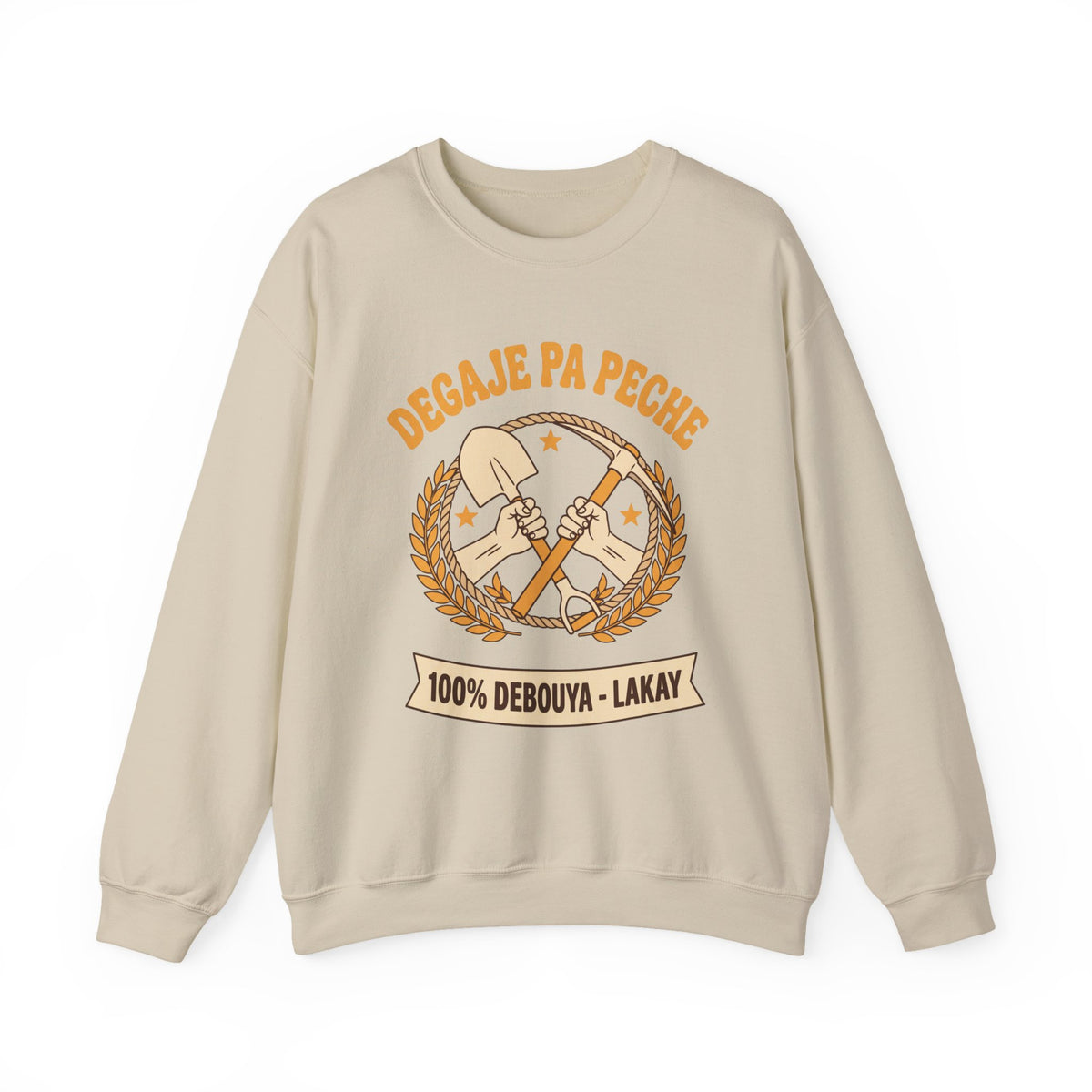 Degaje Pa Peche – Haitian Creole Motivational Graphic T-Shirt | SONHCO