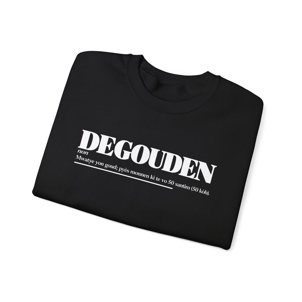 DEGOUDEN Haitian Creole Definition Gen Z Crewneck Sweatshirt
