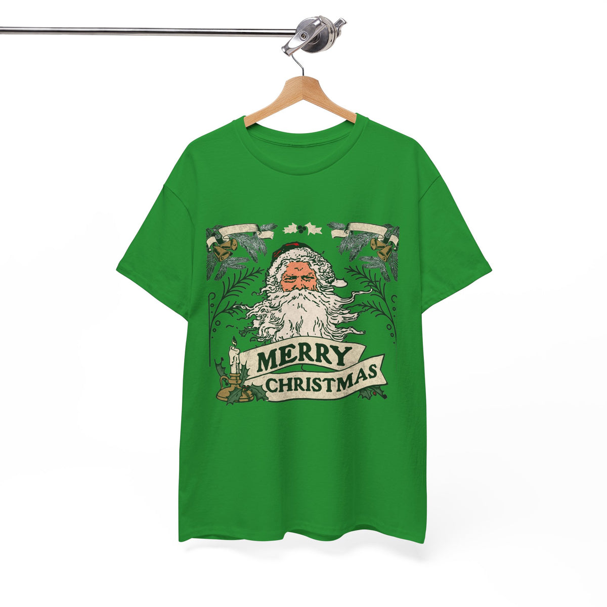 Vintage Santa Christmas Shirt, Retro Merry Christmas Tee, Old Fashioned Santa Graphic T-Shirt, Nostalgic Holiday Gift