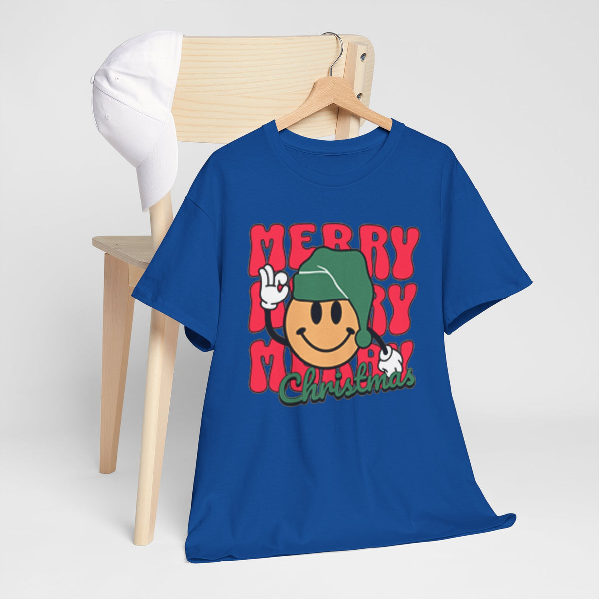 Groovy Christmas Shirt, Retro Smiley Face Christmas Tee, Cute Merry Xmas Graphic T-Shirt, Trendy Holiday Gift