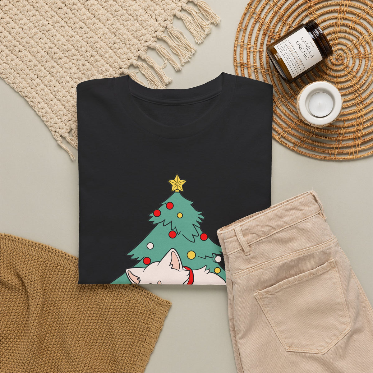 Cute Christmas Dog Shirt, Merry Christmas Puppy Tee, Dog Lover Christmas Gift, Cozy Holiday Graphic T-Shirt