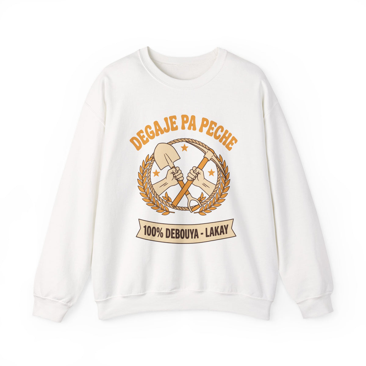 Degaje Pa Peche – Haitian Creole Motivational Graphic T-Shirt | SONHCO