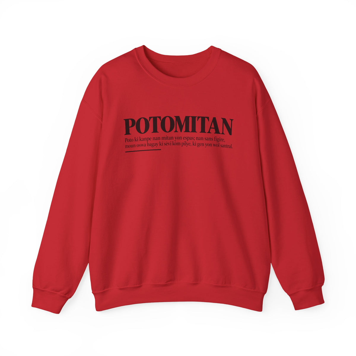 POTOMITAN Haitian Creole Definition Gen Z Crewneck Sweatshirt