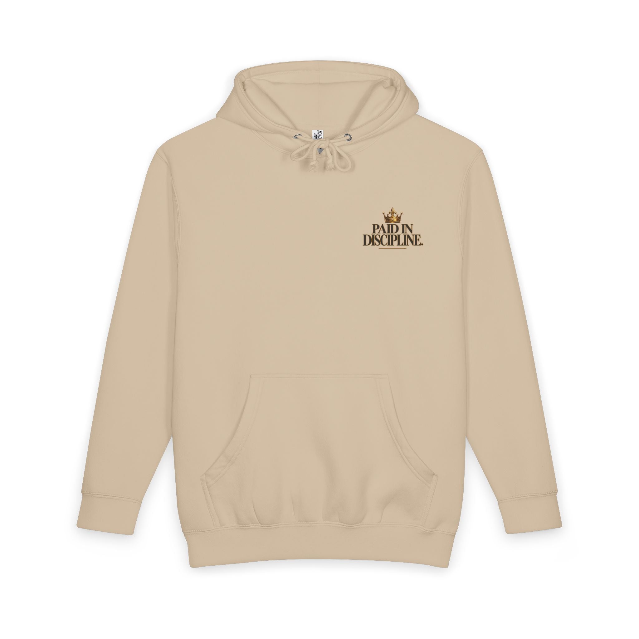 Paid in Discipline. Premium Heavyweight Hoodie