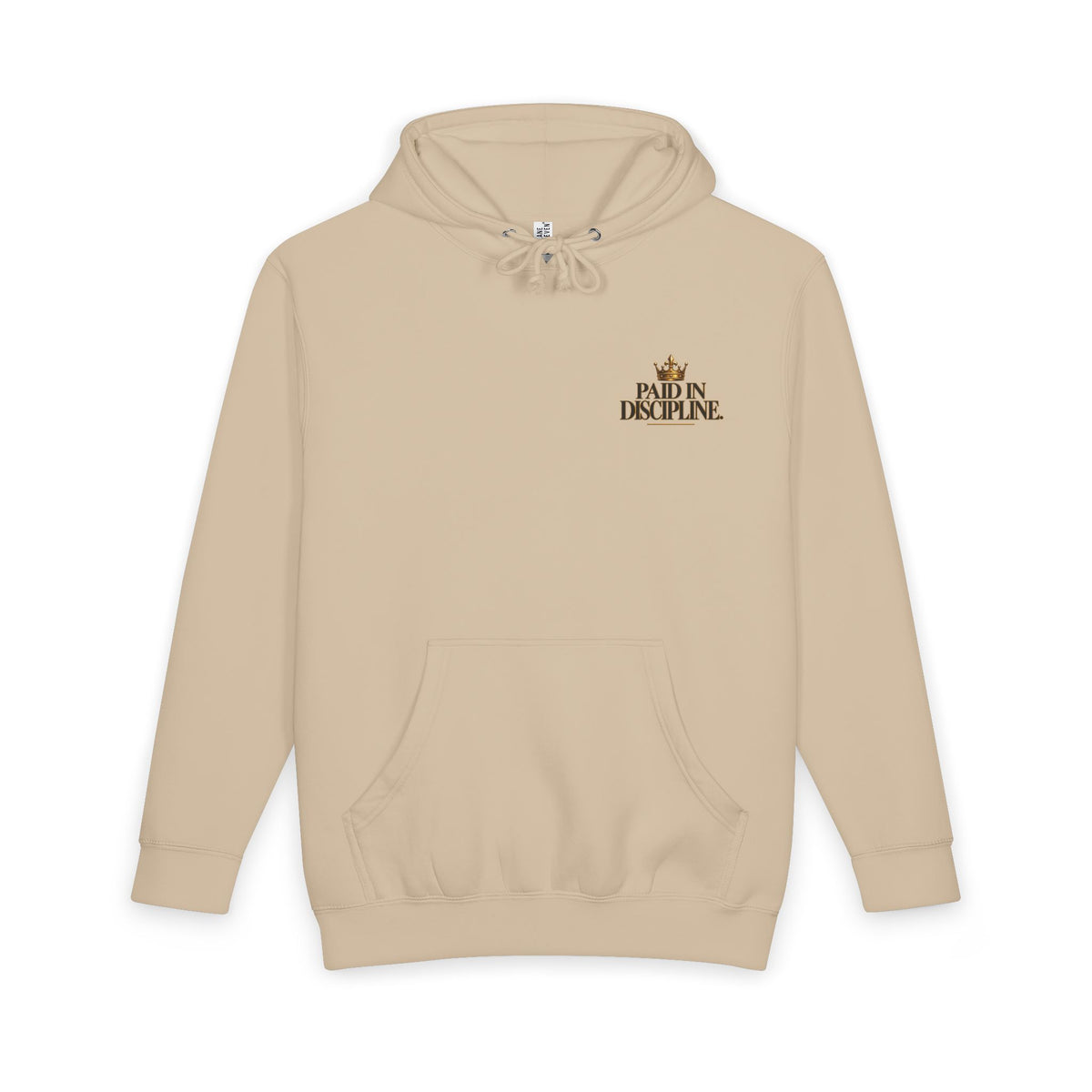 Paid in Discipline. Premium Heavyweight Hoodie