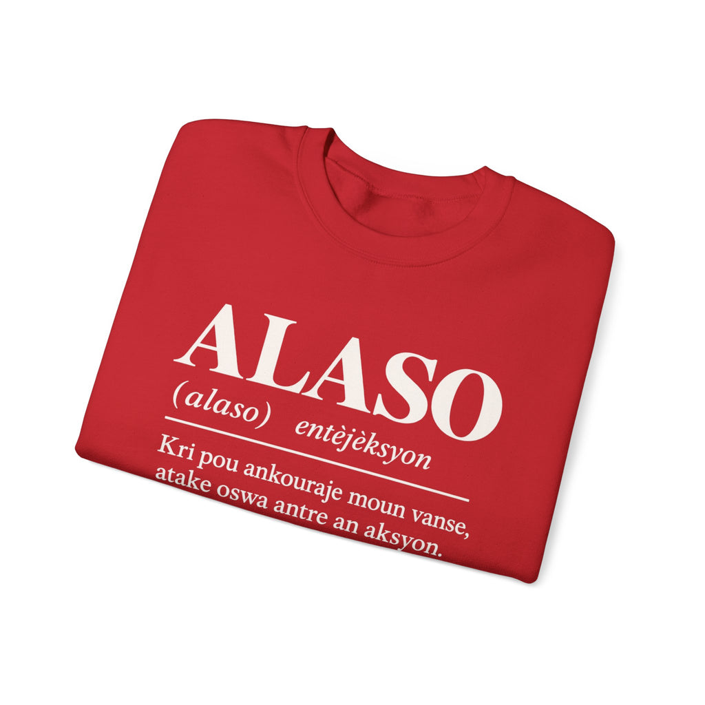ALASO — Haitian Creole Definition Gen Z Crewneck Sweatshirt
