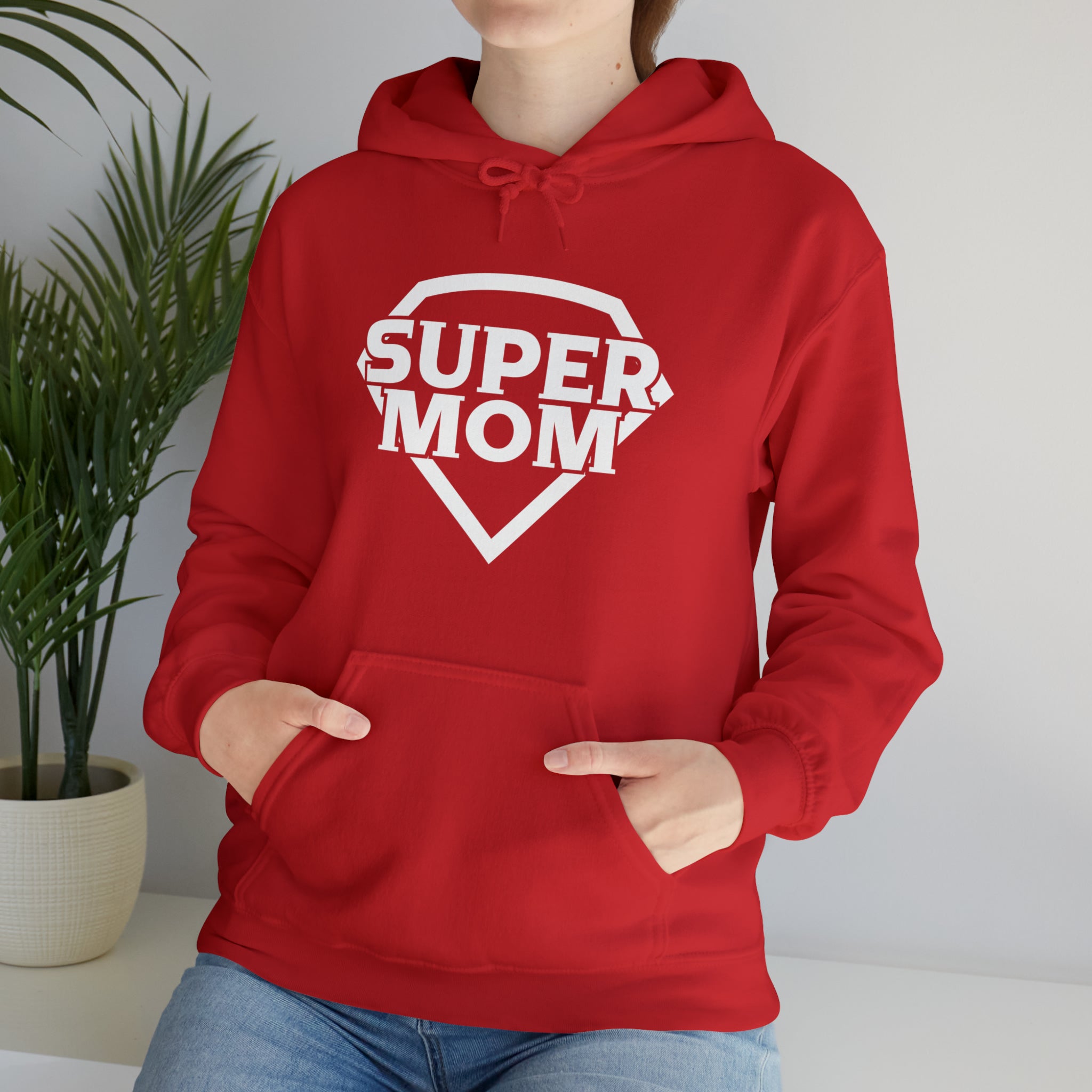 Super Mom .  Hooded Sweatshirt