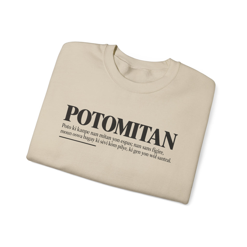 POTOMITAN Haitian Creole Definition Gen Z Crewneck Sweatshirt