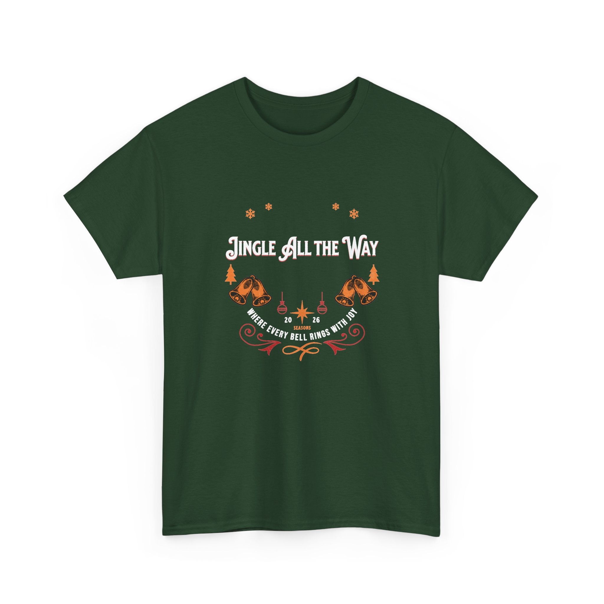 Jingle All the Way Graphic Tee — Vintage Christmas Holiday T-Shirt