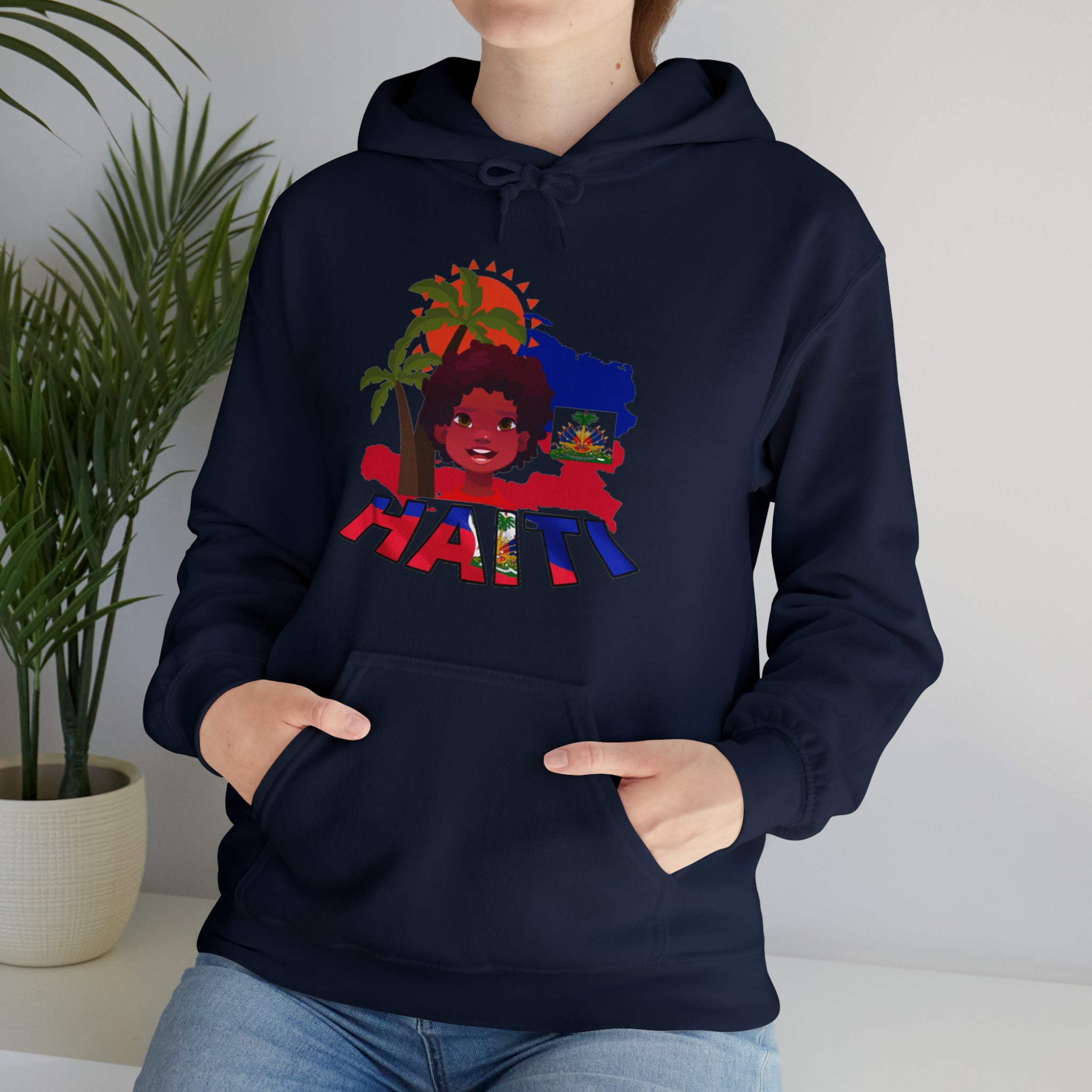 Haiti 509 Co. - Unisex Heavy Blend™ Hooded Sweatshirt Design By Itchy/HBS