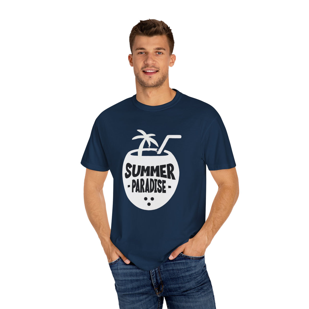 Summer Vibes Paradise 2025 Unisex Garment-Dyed T-Shirt