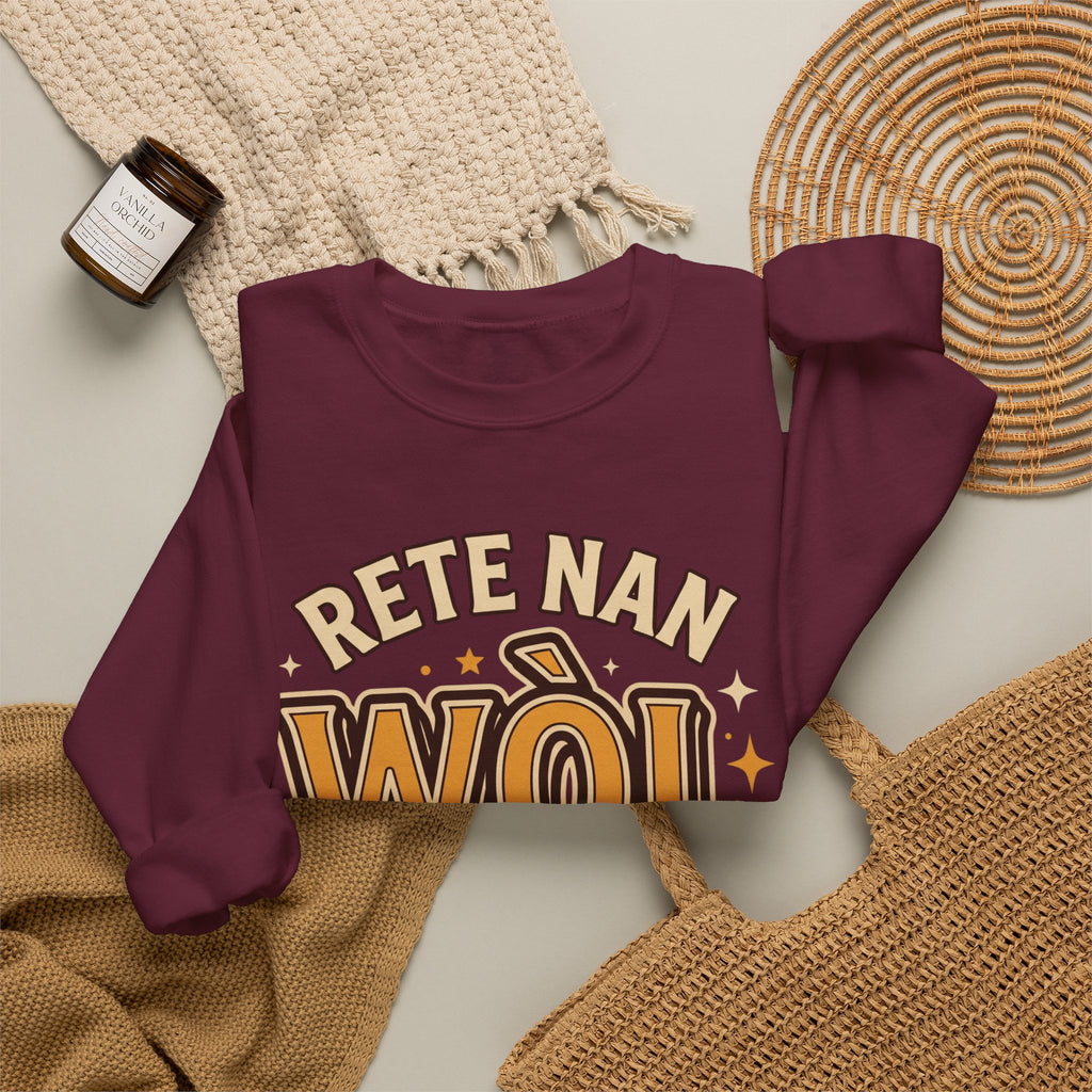 Rete Nan Wòl Ou – Haitian Creole Streetwear Graphic T-Shirt | SONHCO