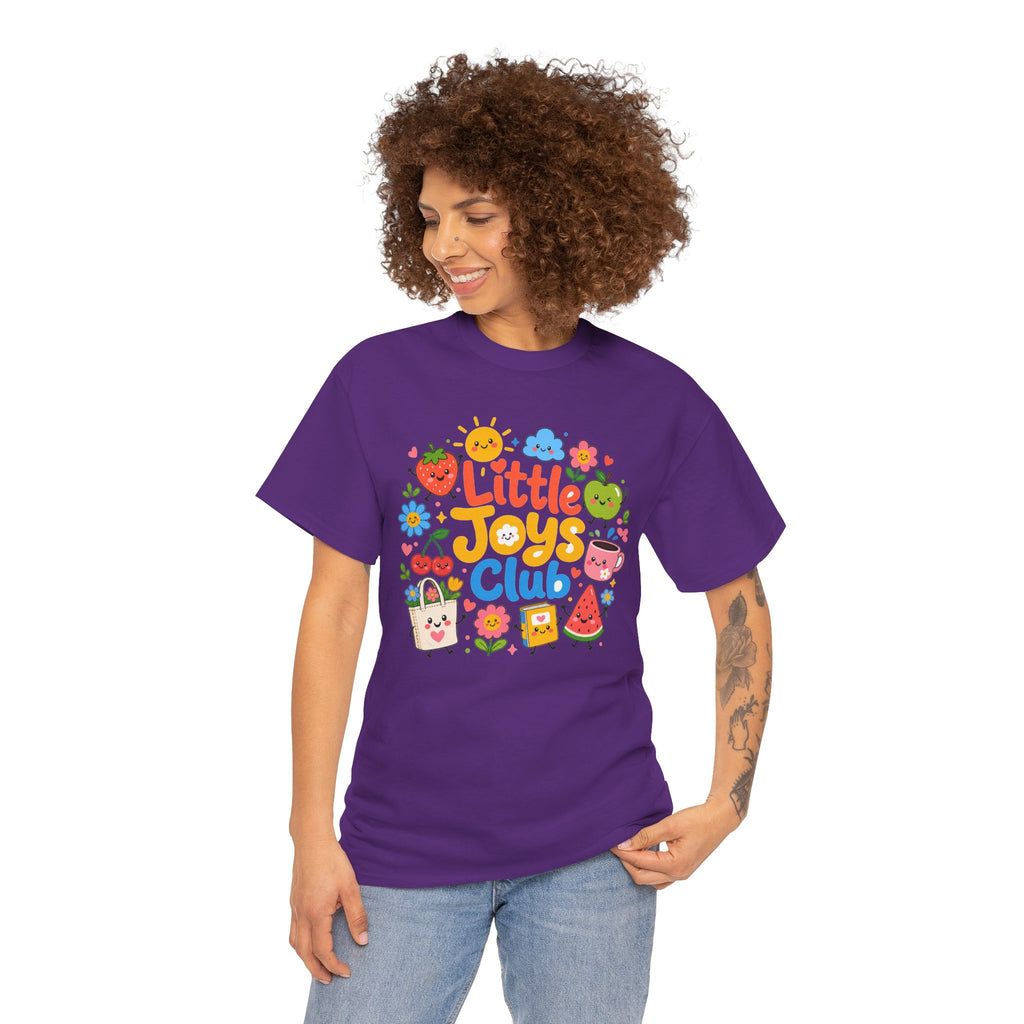 Little Joys Club Shirt, Cute Graphic Tee, Whimsical Floral T-Shirt, Cherry Lemon Shirt, Girly Gift