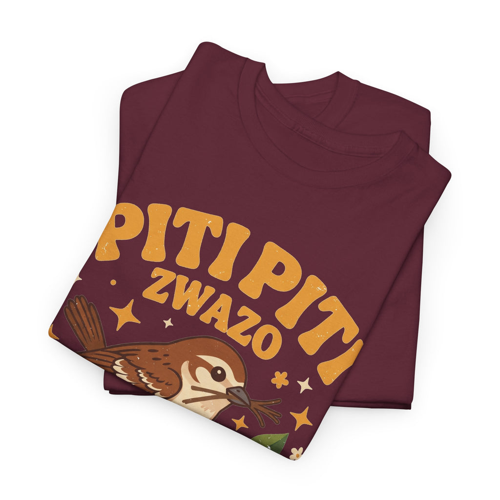 Piti Piti Zwazo Fè Nich Li – Haitian Creole Graphic T-Shirt