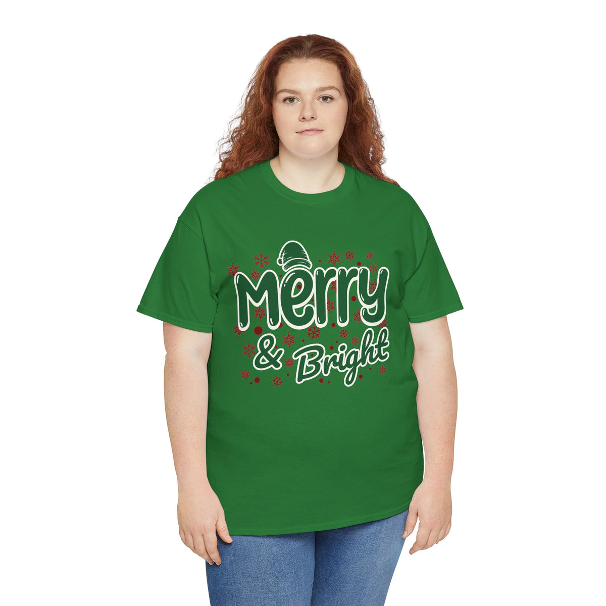 Merry and Bright Christmas Shirt, Retro Holiday Graphic Tee, Vintage Christmas T-Shirt, Festive Xmas Gift