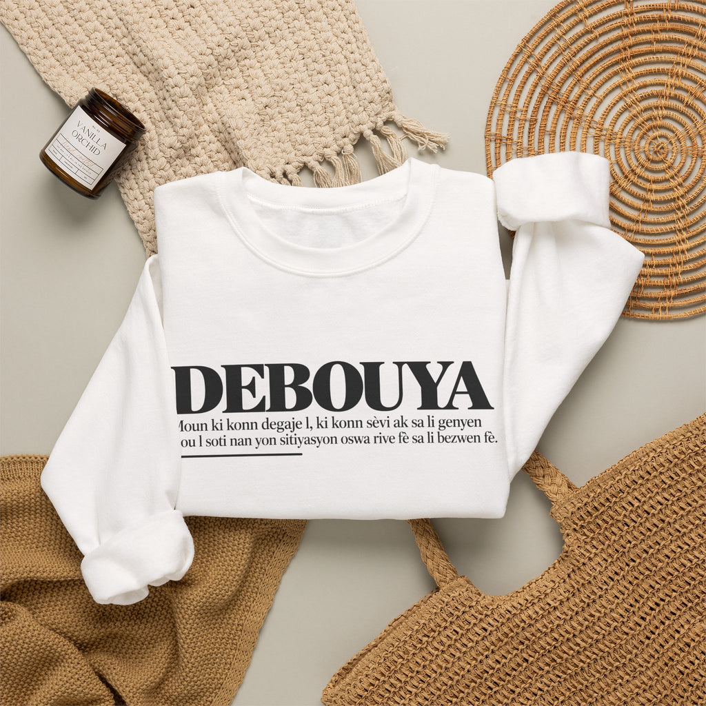 DEBOUYA Haitian Creole Definition Gen Z Crewneck Sweatshirt