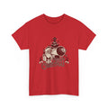 Vintage Megaphone Santa T-Shirt — Retro Christmas Tree Graphic Tee