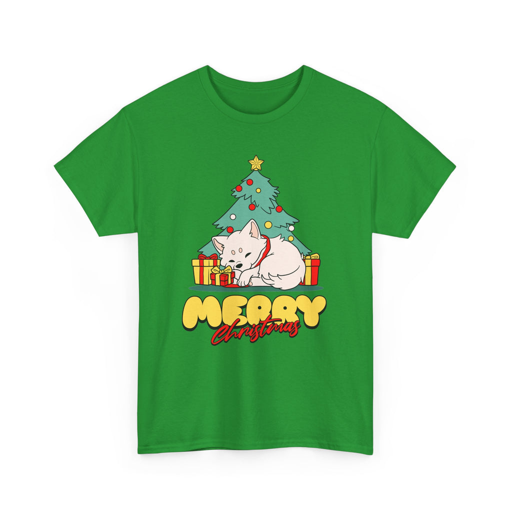 Cute Christmas Dog Shirt, Merry Christmas Puppy Tee, Dog Lover Christmas Gift, Cozy Holiday Graphic T-Shirt