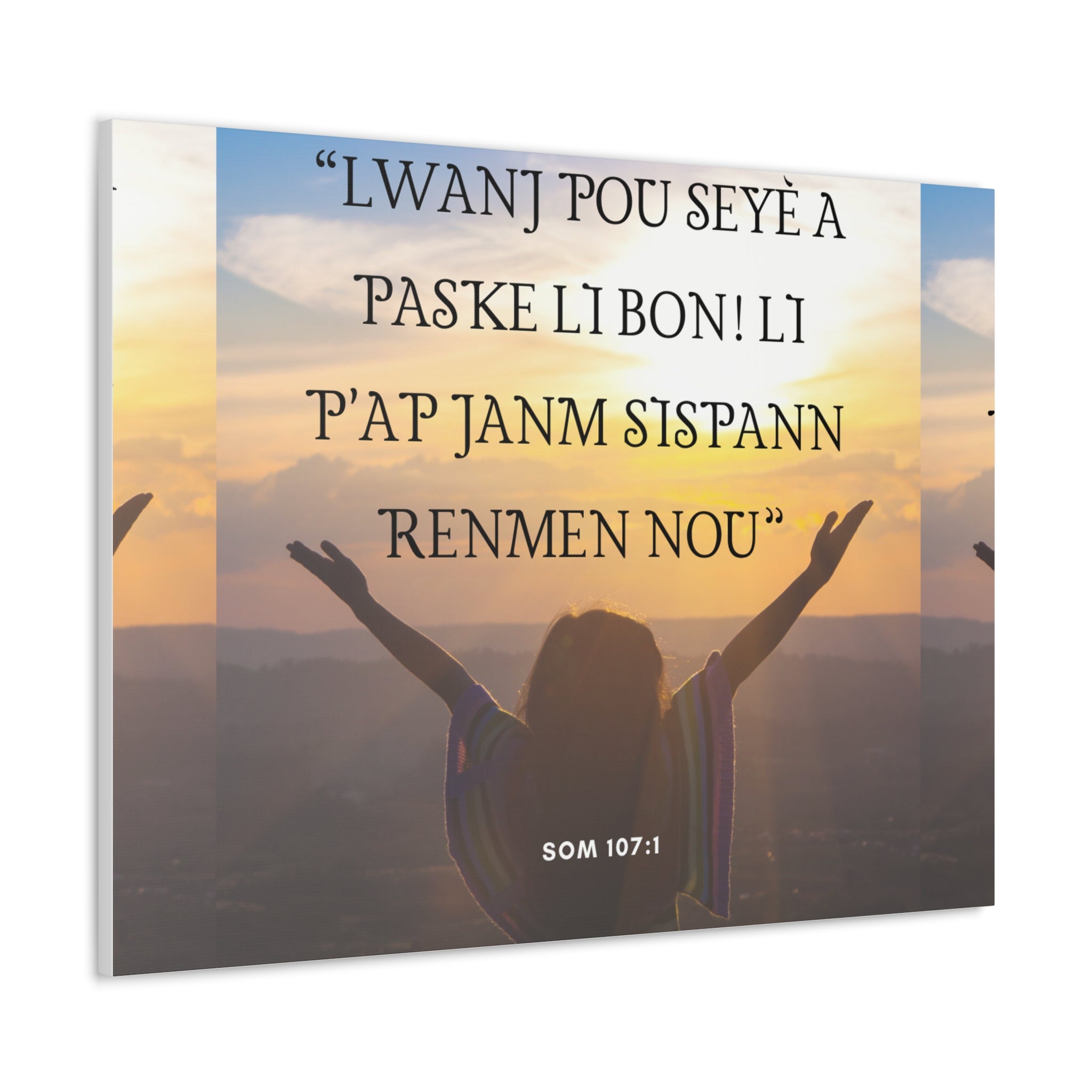 Evanjelik Som 107: 1-  Canvas Gallery Wraps