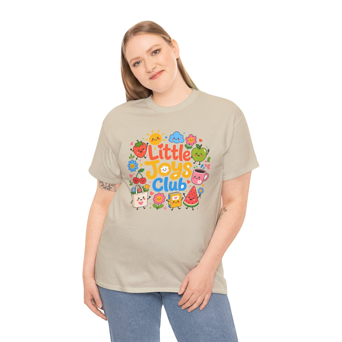 Little Joys Club Shirt, Cute Graphic Tee, Whimsical Floral T-Shirt, Cherry Lemon Shirt, Girly Gift