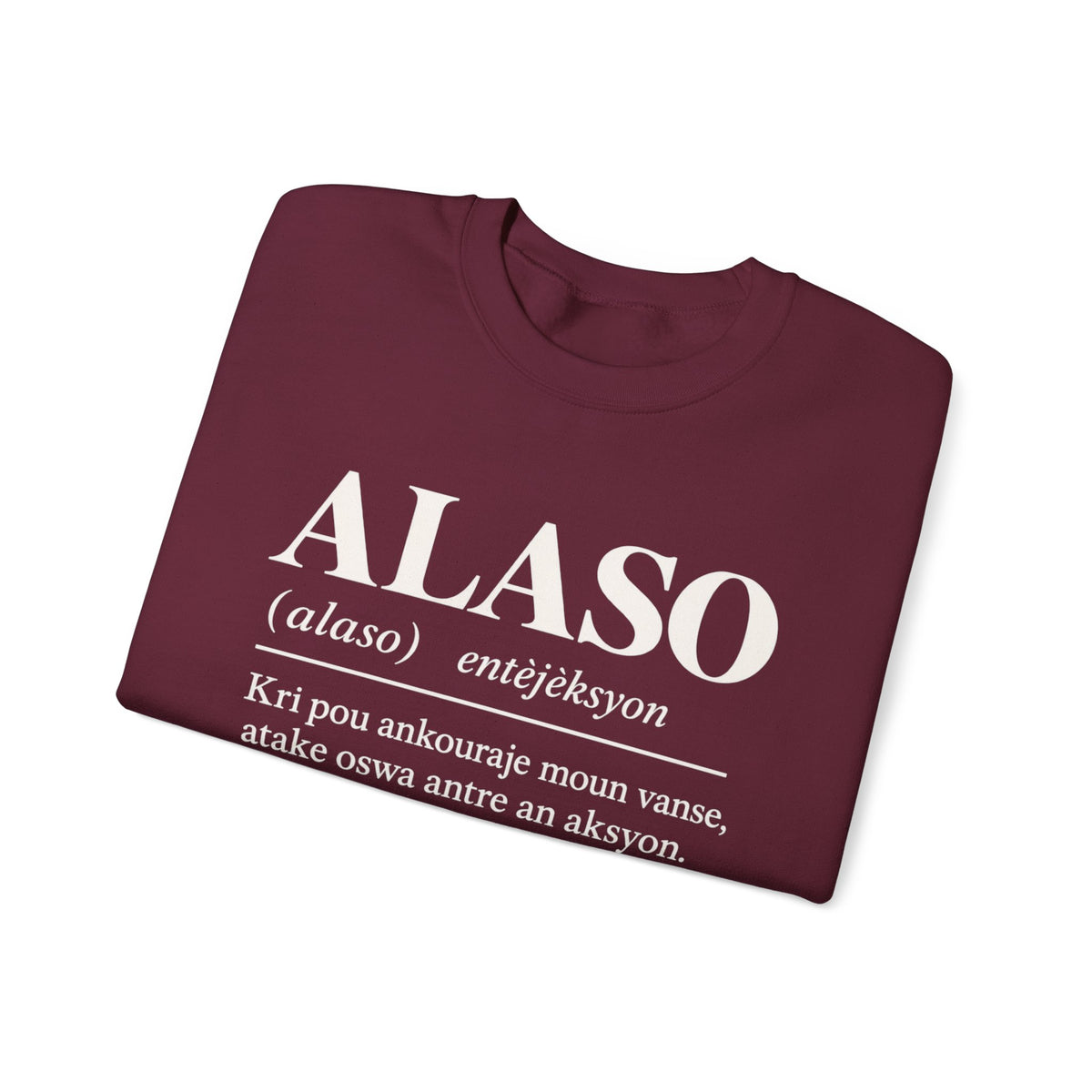 ALASO — Haitian Creole Definition Gen Z Crewneck Sweatshirt