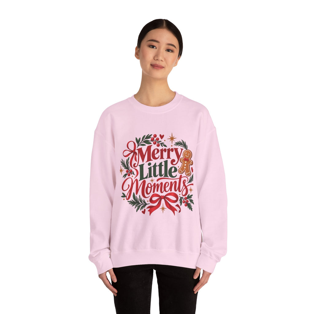 Merry Little Moments Sweatshirt, Retro Christmas Crewneck, Cute Holiday Sweater, Cozy Christmas Gift