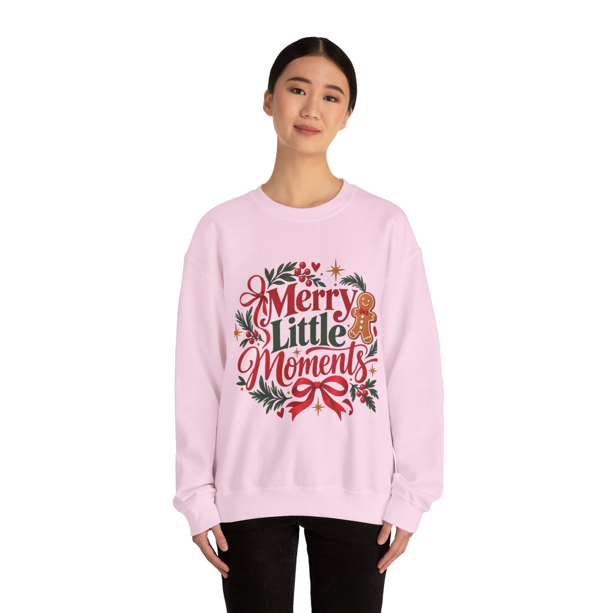 Merry Little Moments Sweatshirt, Retro Christmas Crewneck, Cute Holiday Sweater, Cozy Christmas Gift