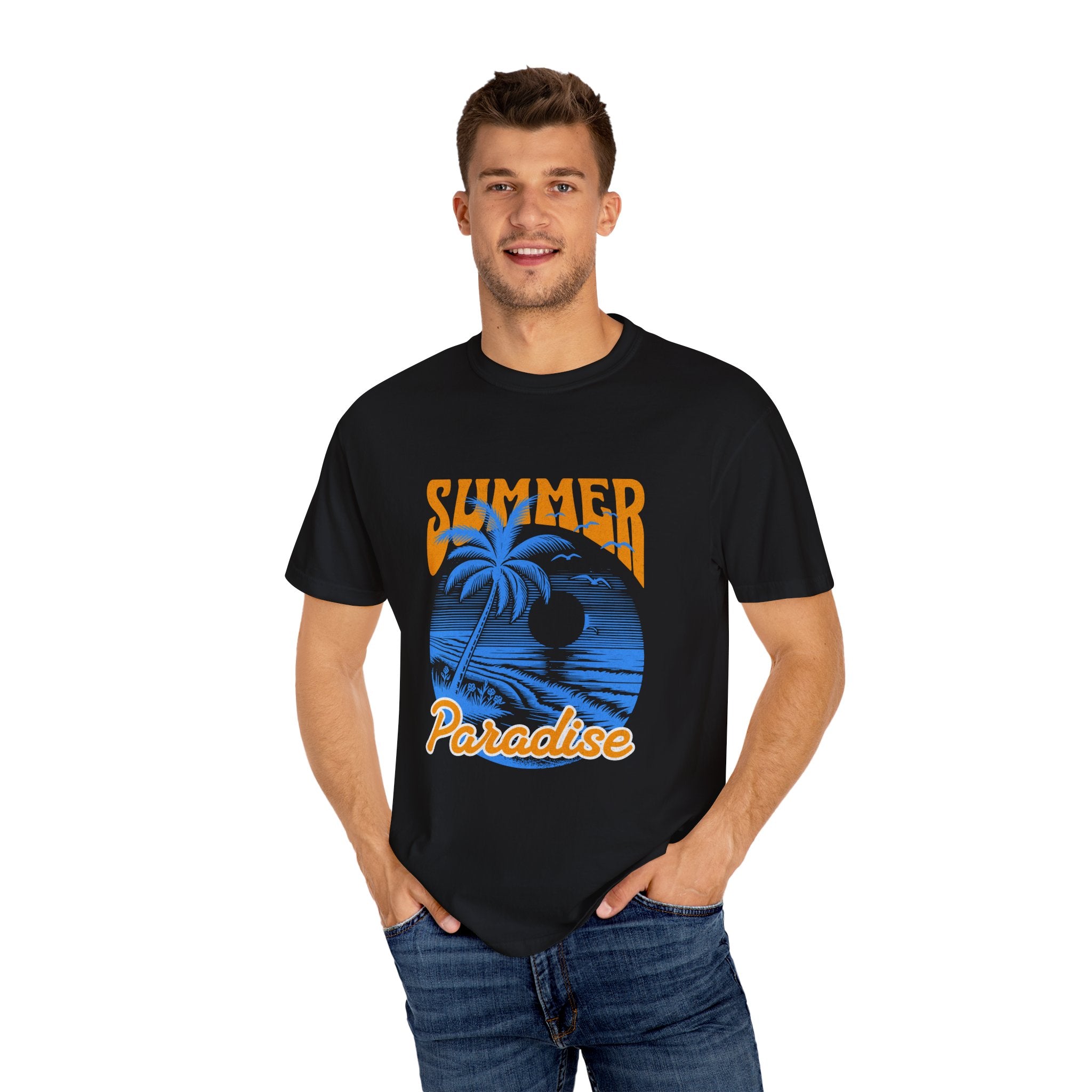 Summer Paradise Unisex Garment-Dyed T-Shirt