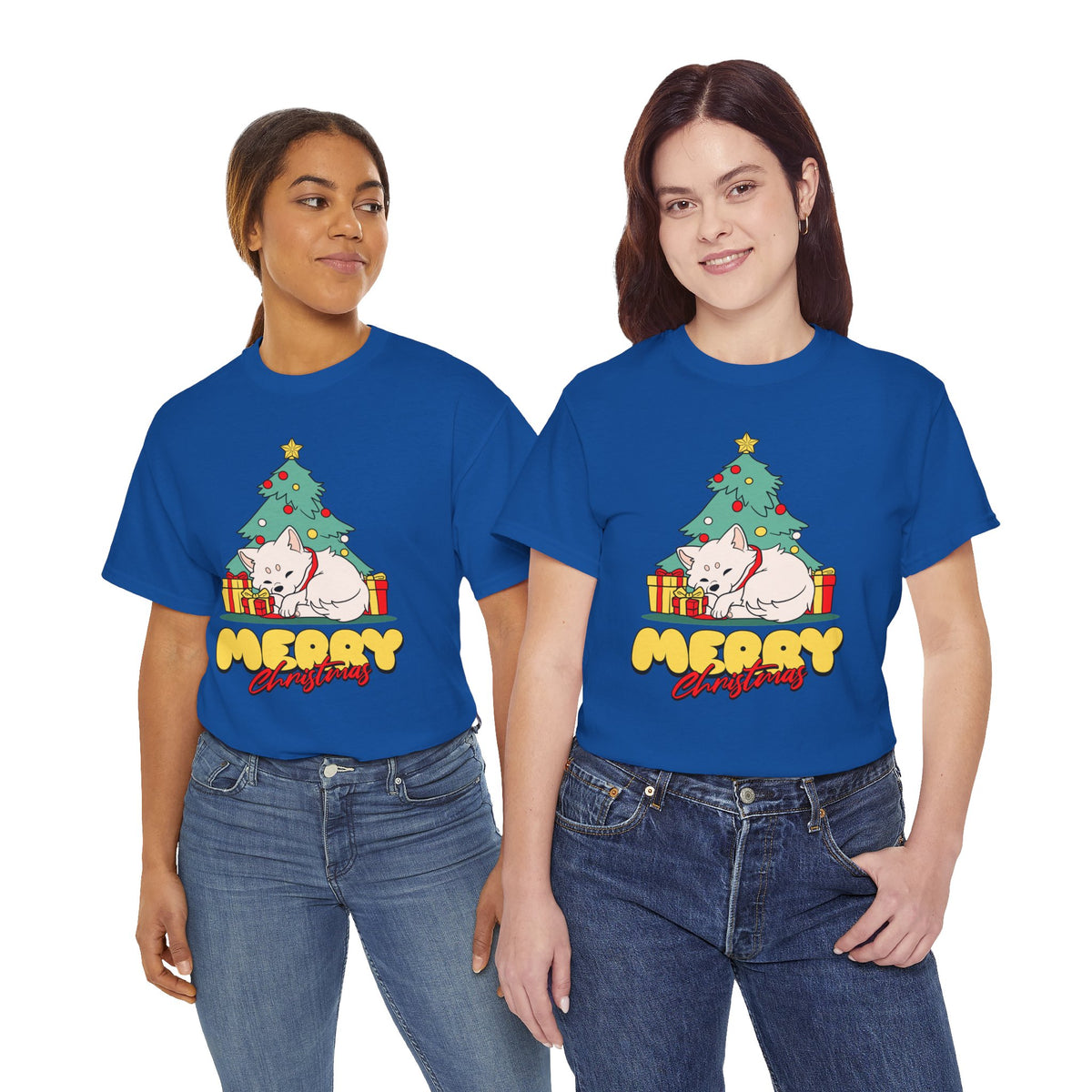 Cute Christmas Dog Shirt, Merry Christmas Puppy Tee, Dog Lover Christmas Gift, Cozy Holiday Graphic T-Shirt