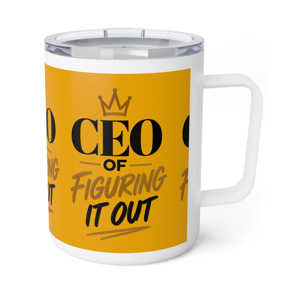 CEO of Figuring It Out — Entrepreneur Insulated Coffee Mug, 10oz