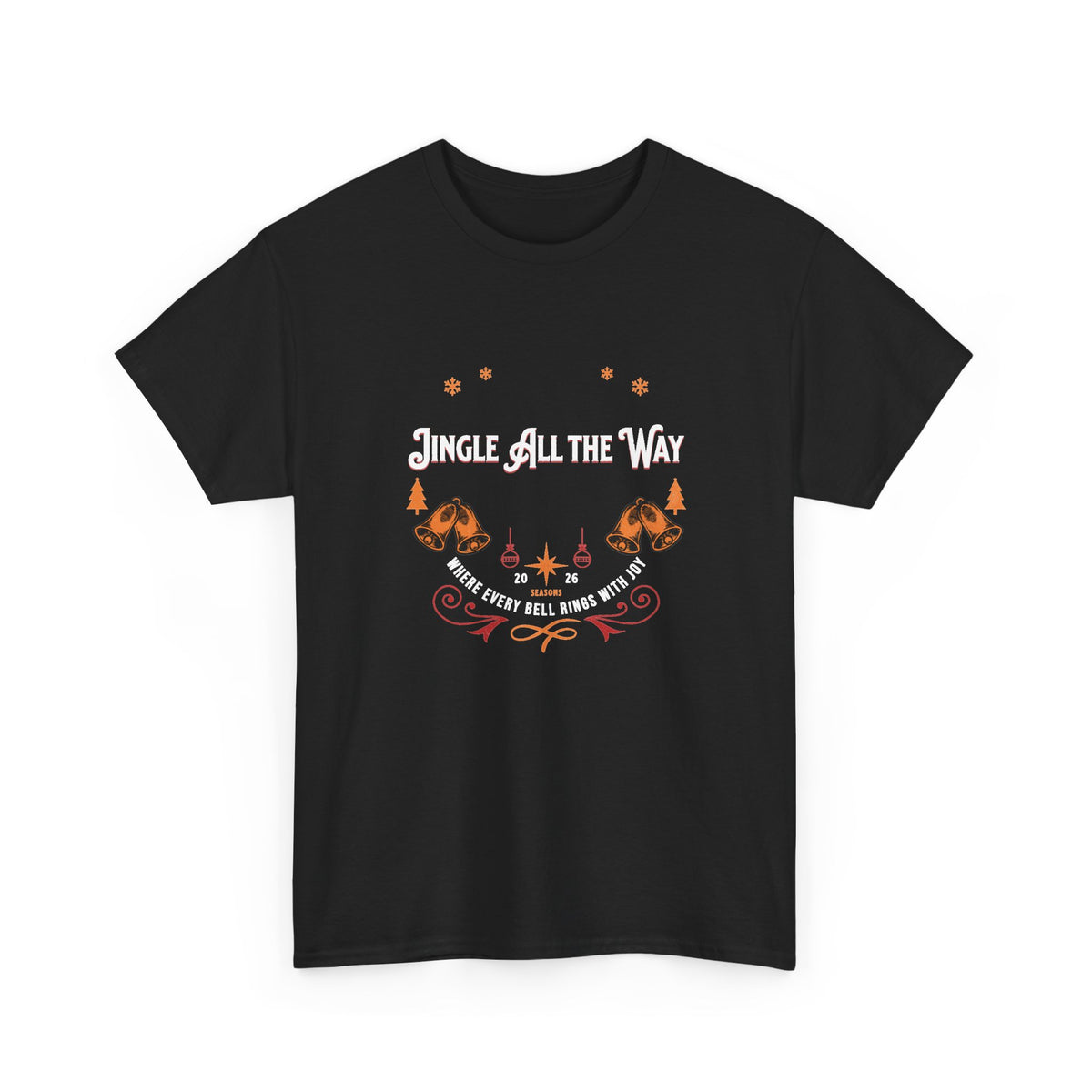 Jingle All the Way Graphic Tee — Vintage Christmas Holiday T-Shirt