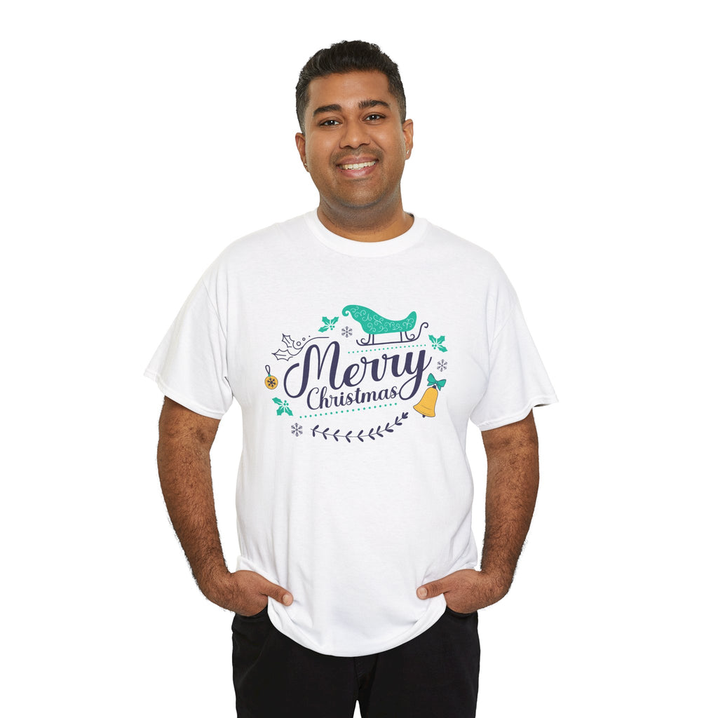 Merry Christmas Shirt, Elegant Holiday Graphic Tee, Festive Christmas Typography T-Shirt, Cute Winter Holiday Gift