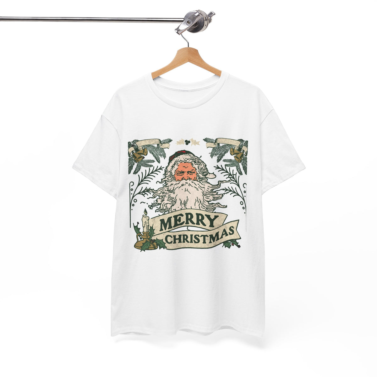 Vintage Santa Christmas Shirt, Retro Merry Christmas Tee, Old Fashioned Santa Graphic T-Shirt, Nostalgic Holiday Gift