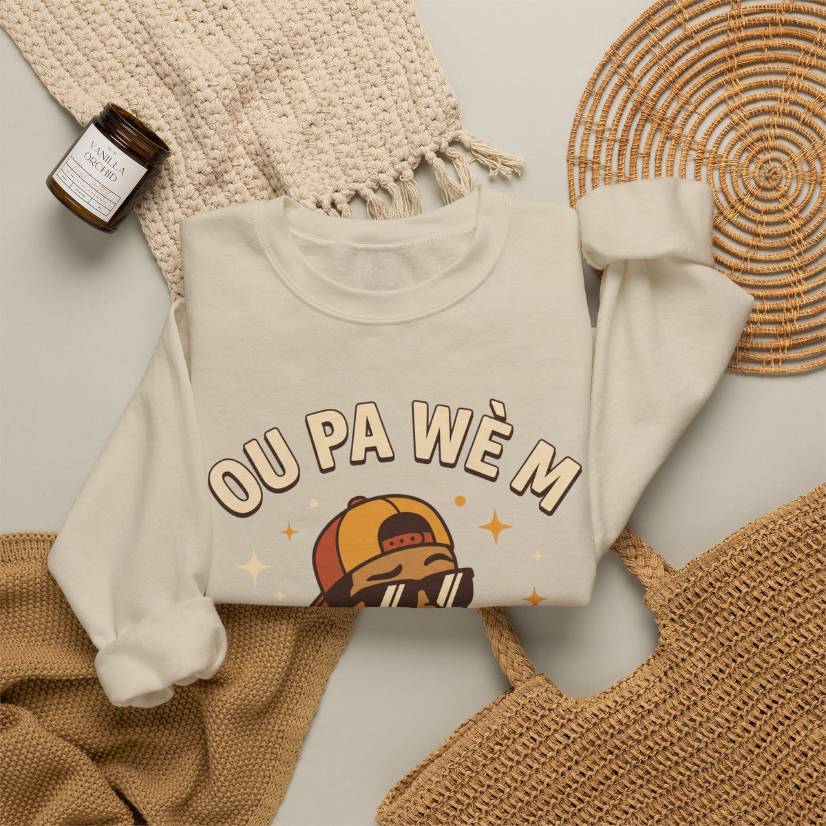 Ou Pa Wè M Pa Sou Sa? – Funny Haitian Creole Graphic Sweatshirt | SONHCO