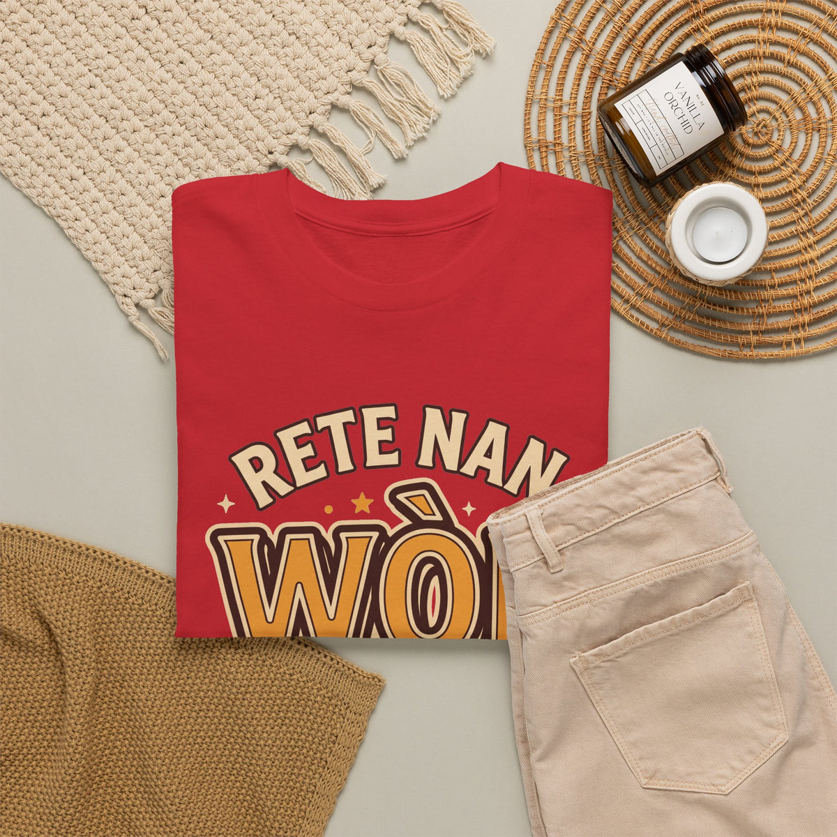 Rete Nan Wòl Ou – Haitian Creole Graphic T-Shirt | SONHCO