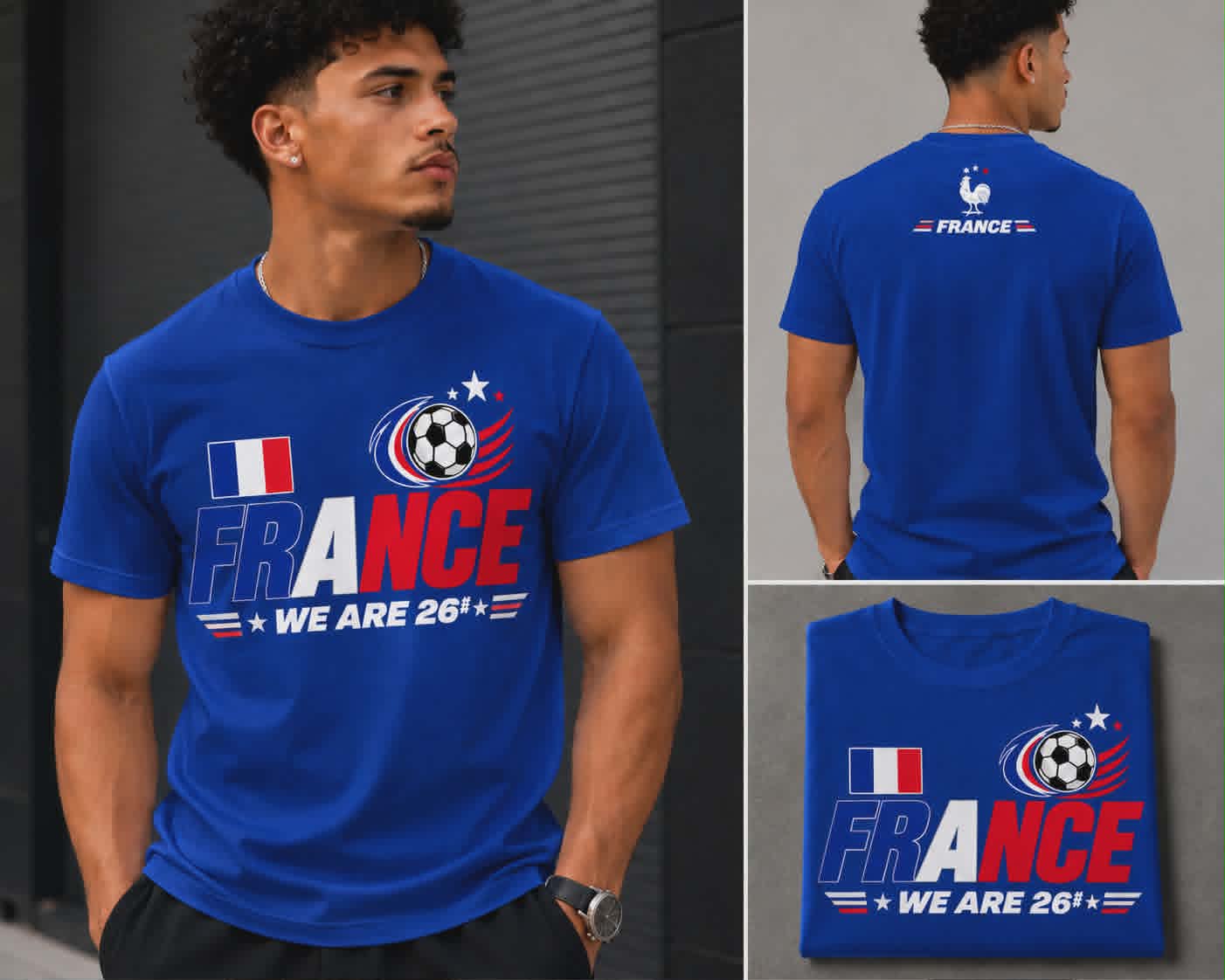 France We Are 26™ Football Nation Premium T-Shirt