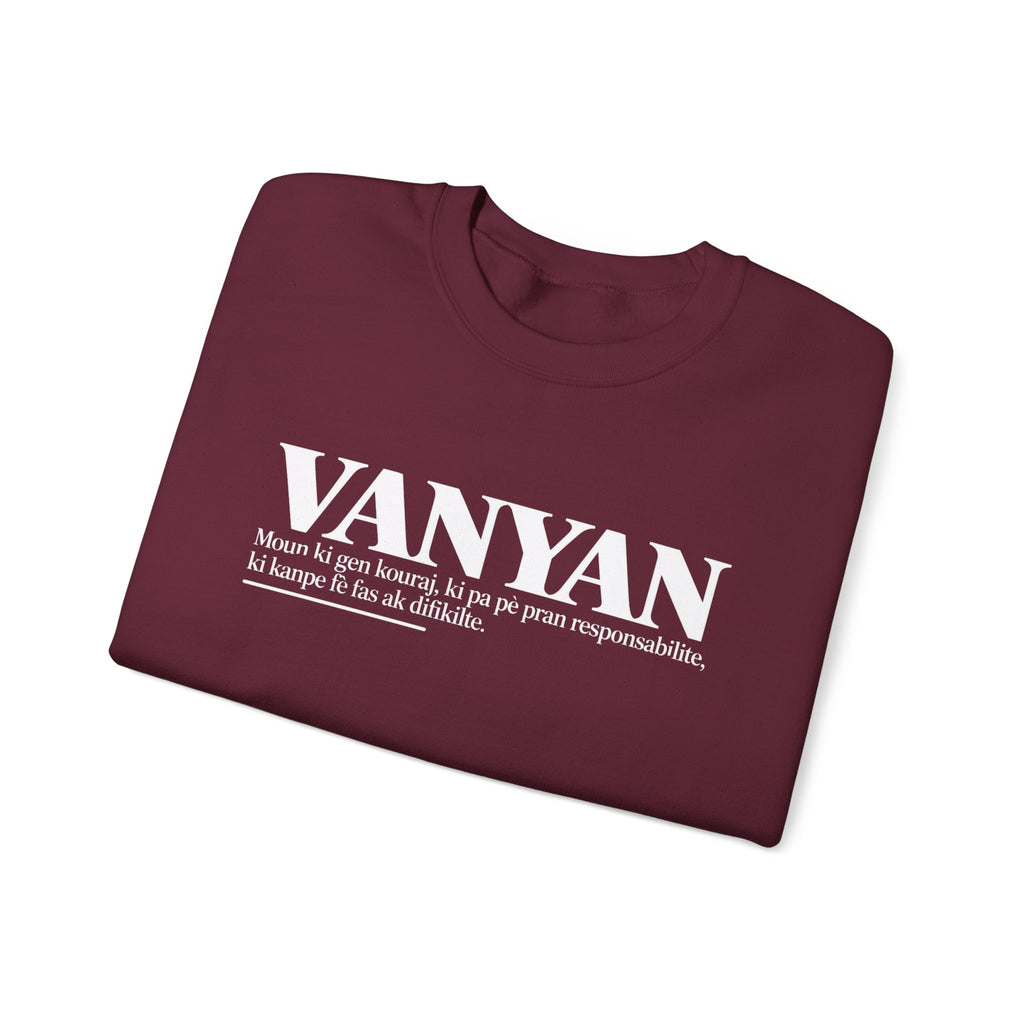 VANYAN Haitian Creole Definition Gen Z Crewneck Sweatshirt