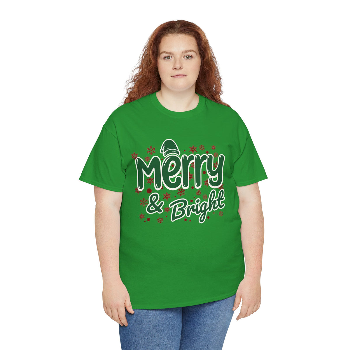 Merry and Bright Christmas Shirt, Retro Holiday Graphic Tee, Vintage Christmas T-Shirt, Festive Xmas Gift