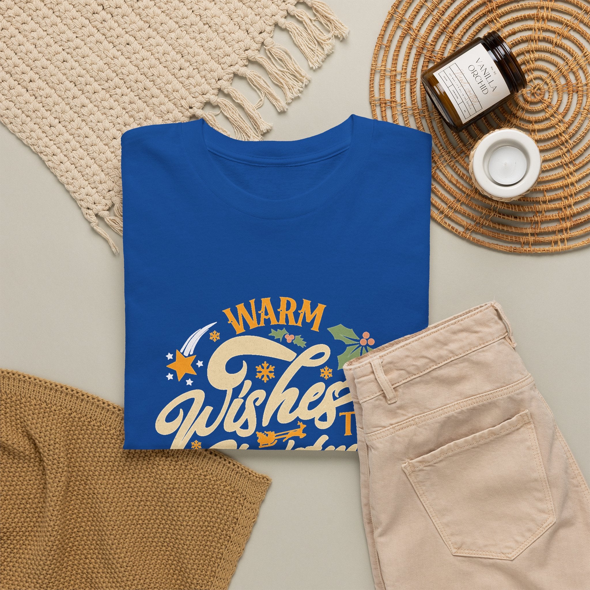 Warm Wishes This Christmas T-Shirt — Retro Holiday Graphic Tee