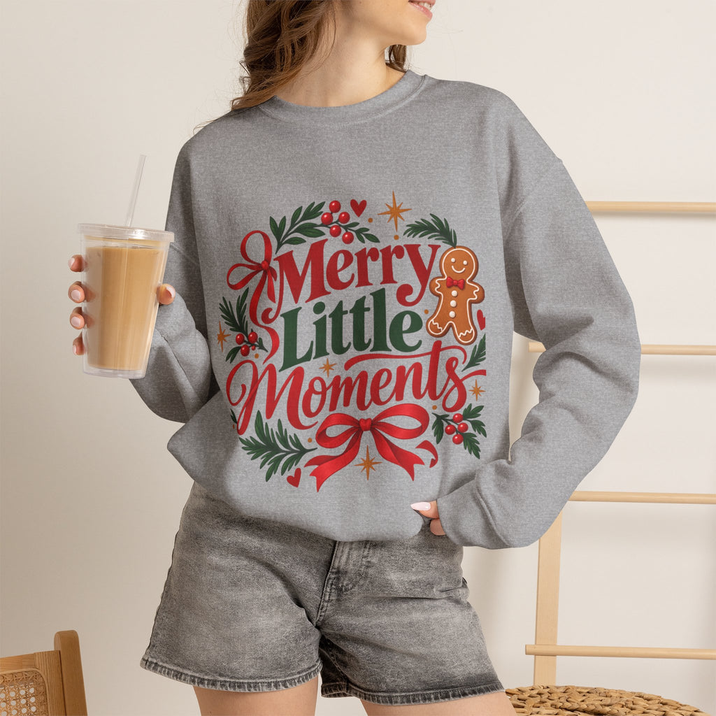 Merry Little Moments Sweatshirt, Retro Christmas Crewneck, Cute Holiday Sweater, Cozy Christmas Gift