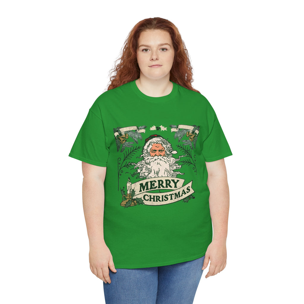 Vintage Santa Christmas Shirt, Retro Merry Christmas Tee, Old Fashioned Santa Graphic T-Shirt, Nostalgic Holiday Gift