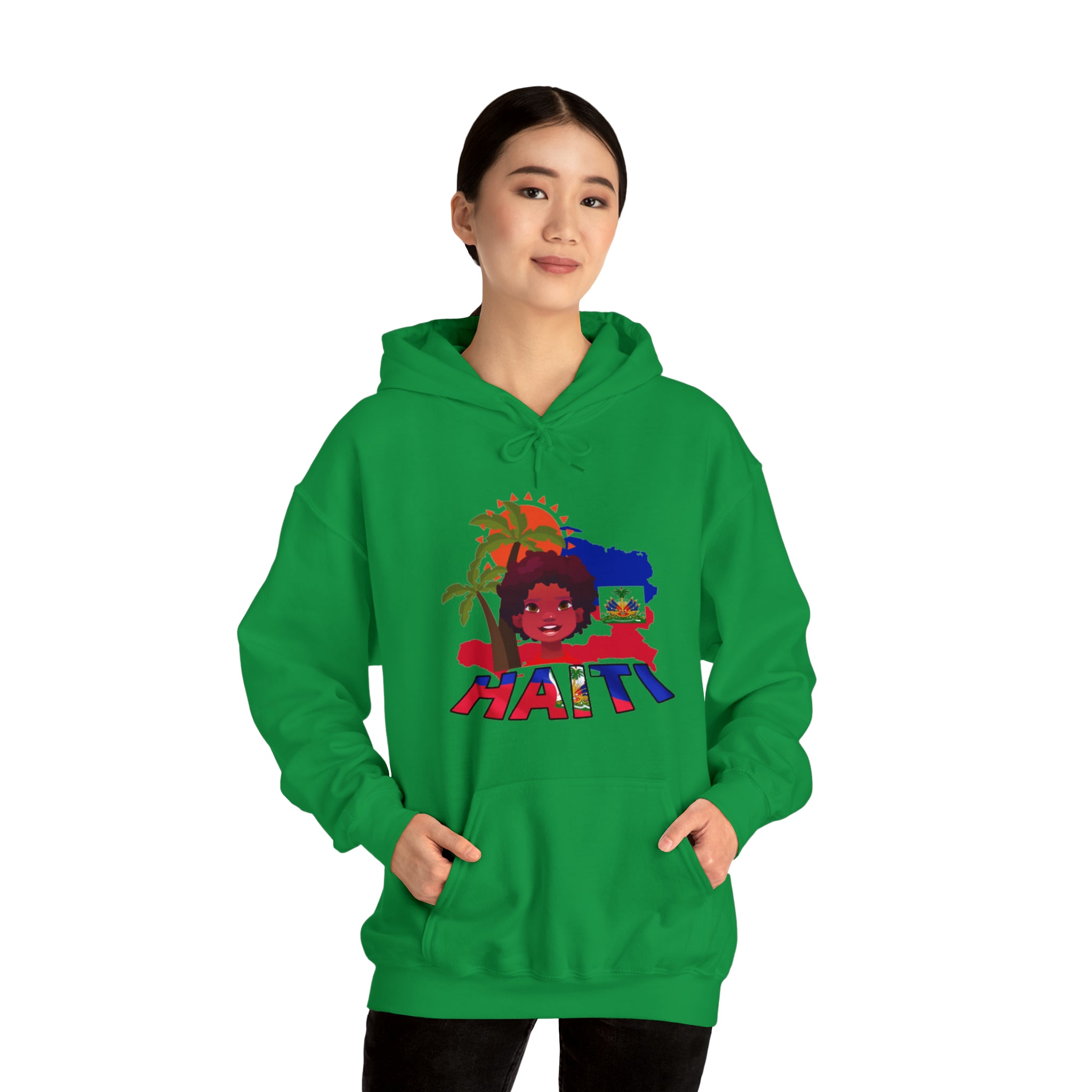 Haiti 509 Co. - Unisex Heavy Blend™ Hooded Sweatshirt Design By Itchy/HBS