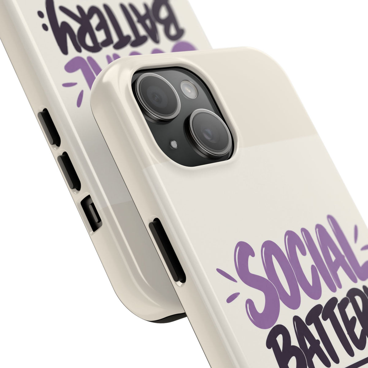 Social Battery: 2% — Funny Introvert Tough Phone Case