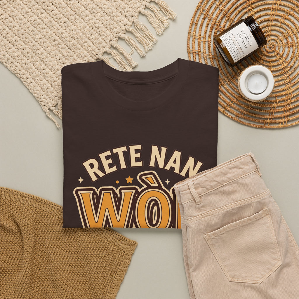 Rete Nan Wòl Ou – Haitian Creole Graphic T-Shirt | SONHCO