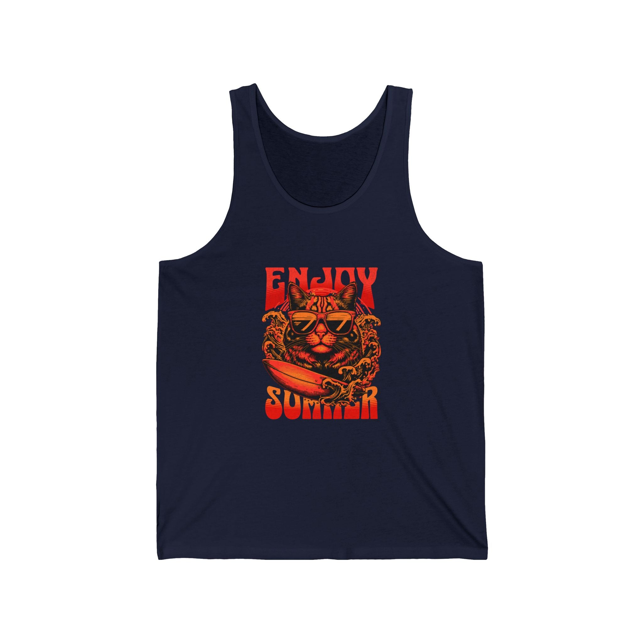 Enjoy Summer Unisex Jersey Tank - Summer Essential, Beachwear, Vacation Outfit, Gift for Sun Lovers, Pool Party Top