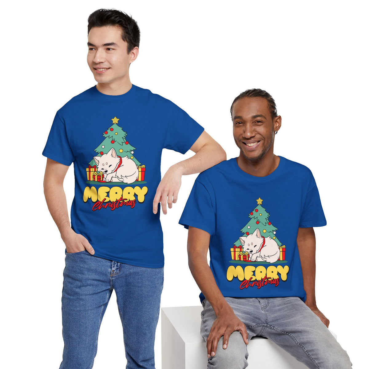 Cute Christmas Dog Shirt, Merry Christmas Puppy Tee, Dog Lover Christmas Gift, Cozy Holiday Graphic T-Shirt
