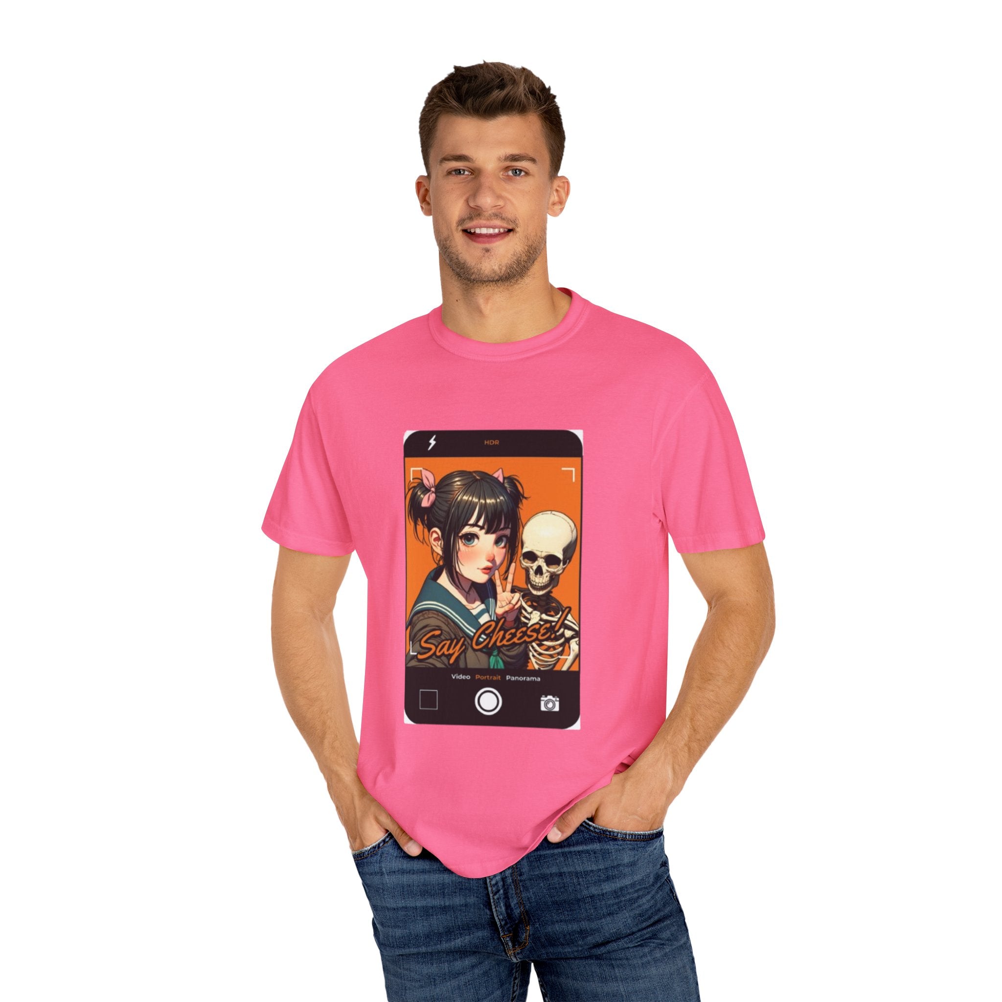Say Cheese Just For Fun Unisex Garment-Dyed T-Shirt